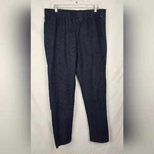 Soft Surroundings Dark Wash Blue Denim Comfy Pull-on Jeans Women's sz XL